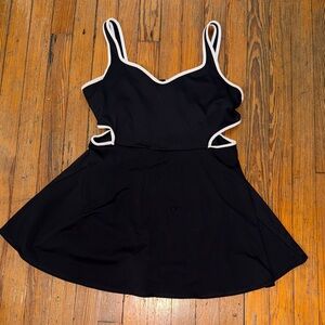 Old Navy Black Dress with White Trim